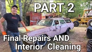 1966 Buick Sport Wagon part 2 Final repairs and cleaning Big transformation [upl. by Rizika]