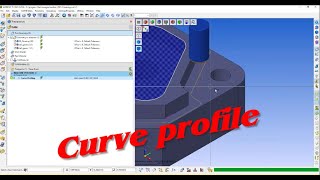 Curve Profiling worknc programming software cadcamcnc cadcam cadcammechanical cad [upl. by Pinter]