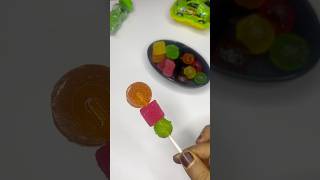 Orange 🍊 Lollipop amp Fruit Jellies shotrs youtubeshort shortsvideoviral [upl. by Yeargain535]