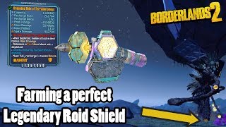 Borderlands 2 Finally farming a perfect Legendary Roid Shield [upl. by Ahouh920]