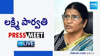 LIVE  YSRCP Lakshmi Parvathi Press Meet  Tadepalli  SakshiTVLIVE [upl. by Suirtemed842]