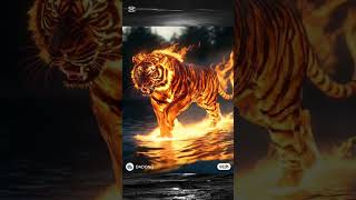 Fire tiger shortvideo animals fofo [upl. by Leinehtan]