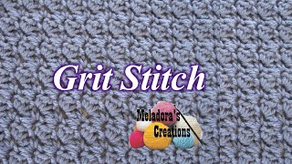 Grit Crochet Stitch  Crochet Stitch Tutorial [upl. by Annalise]