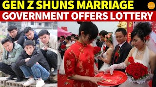 Gen Z in China Shuns Marriage and Kids Government Panics Offers Lottery Incentive for Marrying [upl. by Lizzie]