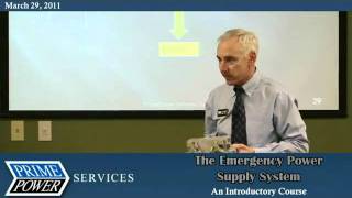 Prime Power Services  2011 Seminar Series  The Emergency Power Supply System [upl. by Eirrok]