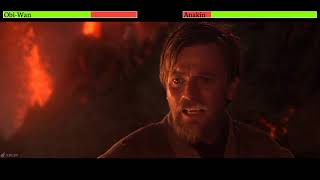 ObiWan vs Anakin With Healthbars 22 [upl. by Sollars287]