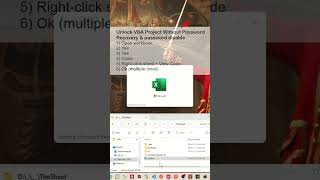 Remove vba Password  How to unlock Protected Excel VBA Project and Macro codes without password P2 [upl. by Gail]