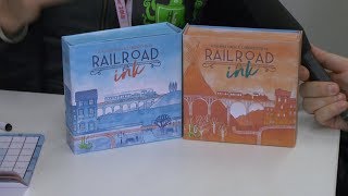 Spielwarenmesse 2018 railroad ink Horrible Games [upl. by Bergmans]