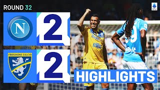 NAPOLIFROSINONE 22  HIGHLIGHTS  Cheddira double thwarts Napoli efforts  Serie A 202324 [upl. by Hadlee810]