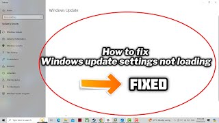 How to fix Windows update settings not loading in windows 1011  quick fix [upl. by Nol]