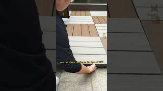 Have You Ever Seen Our Big Deck Tile wpc deck outdoors mexytech garden sale diy home [upl. by Ahsir]