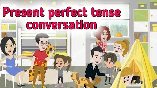 Present perfect tense English conversation  Learn English  Simple English [upl. by Agni]