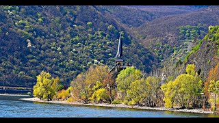 Germany  Road Trip  View from the Coach  River Rhine [upl. by Uhthna]