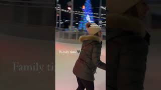 💫patinar sobre hielo en familia 🎄❄️ myessentialstyle christmas iceskating [upl. by Xela781]