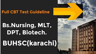 How to prepare Bahria University CBT test for BsNursing MLT DPT and Biotechnology   BUHSC [upl. by Nylsor]