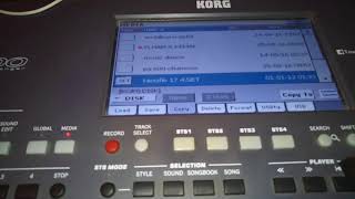 korg pa600 qt save set حفظ برنامج [upl. by Yim]