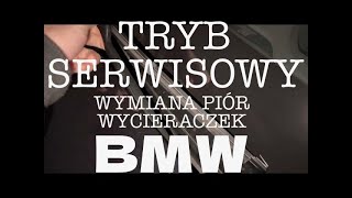 Tryb Serwisowy i komfortowa wymiana piór wycieraczek w BMW bez kolizji z maską [upl. by Sucramaj]