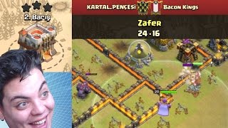 EN KOMİK KLAN SAVAŞI Duvarlara Daldım Clash of Clans [upl. by Grimbal]