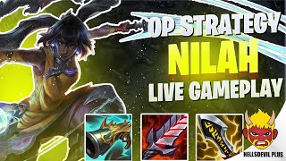 Nilah Secret OP Strategy  Wild Rift HellsDevil Plus Gameplay [upl. by Wohlert676]