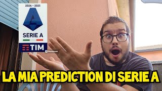 LA MIA PREDICTION sulla CLASSIFICA FINALE della SERIE A 2425 [upl. by Dellora]