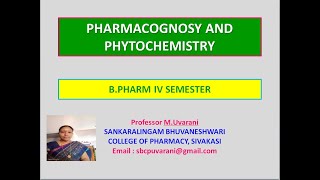 Pharmacognosy and Phytochemistry BPharm Fourth Semester Plant anatomy and physiology [upl. by Lebazej]