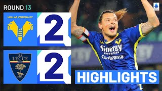 VERONALECCE 22  HIGHLIGHTS  Goalfest in Verona ends in a draw  Serie A 202324 [upl. by Bee956]