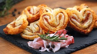 Puff Pastry Hearts  How Tasty Channel [upl. by Nae]