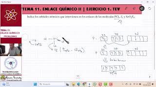 TEMA 11 ENLACE QUÍMICO II  TEV  EJERCICIO 1 INDICAR ORBITALES QUE FORMAN ENLACES EN MOLÉCULAS [upl. by Marie-Jeanne]