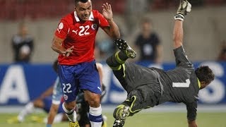 Chile 2  0 Uruguay  Clasificatorias Brasil 2014 [upl. by Apurk]