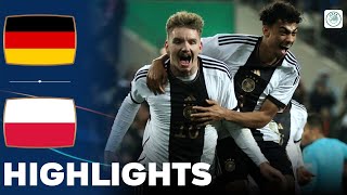 Germany vs Poland  What a Game  Highlights  U21 Euro Qualification 21112023 [upl. by Adnuhsor557]