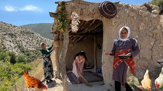 The life of an Iranian nomadic family in the mountainsHow to make cutletsVillage vlog [upl. by Ittak]