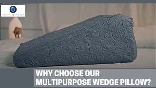 Wedge Pillow For Acid Reflux amp Back Pain The White Willow [upl. by Aerdnac]