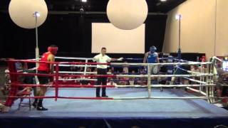 Master Games 2015 Bout 6 40 Intermediate 81 91kg Andrew Kingi WA Vs Jack Boote QLD Blue TKO [upl. by Glovsky83]