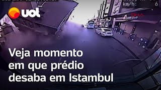 Prédio desaba em Istambul na Turquia veja [upl. by Brosine]