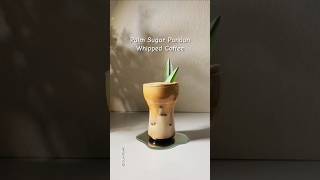 Palm Sugar Pandan Whipped Coffee homecafe shorts coffeerecipe pandan dalgona [upl. by Yremrej]