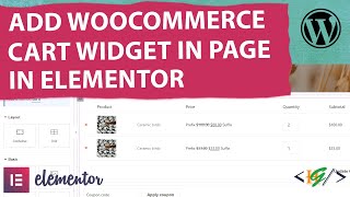 How to Add WooCommerce Cart Widget in Any Page using Royal Elementor Addon in Elementor WordPress [upl. by Aehsel]