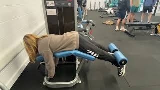 Lower body machine weight  Hamstring curl [upl. by Johnny]