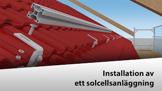 🇸🇪 Installation av ett solenergisystem sluttande tak [upl. by Bikales]