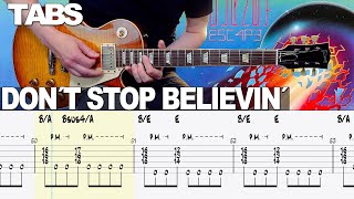 Journey  Dont Stop Believin´  Guitar cover WITH TABS [upl. by Noitna]