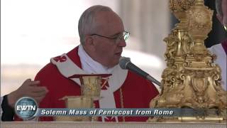 Heilige Messe mit Papst Franziskus am Pfingstfest 1952013 [upl. by Atinad176]