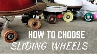 HOW TO CHOOSE ROLLER SKATE SLIDING WHEELS cali slide [upl. by Malin]