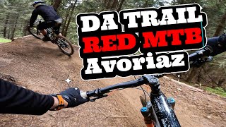 DA TRAIL amp Off Piste  Avoriaz  French Mountain Biking Red Trail [upl. by Nylanaj648]