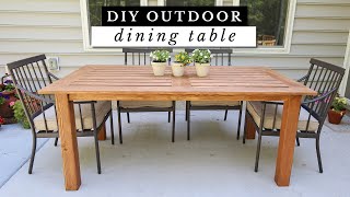 Easy DIY Outdoor Table  Budget Friendly and Beautiful [upl. by Zachariah]