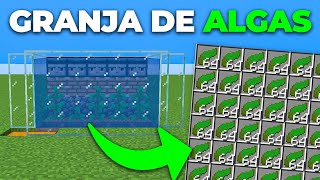 GRANJA de ALGAS 120 Muy Fácil  Tutorial Minecraft Java [upl. by Jesse640]