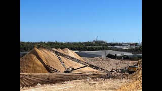 Three 46m 150ft Powerstackers High Capacity Stockpiling Perth  Western Australia 888CSE [upl. by Stormie]