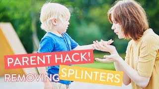 Parent Hack How To Get A Splinter Out  Channel Mum shorts [upl. by Anilatak]