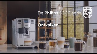 Philips EP5365 Espressomachine 5000serie Hoe ontkalk ik de machine [upl. by Cindie]