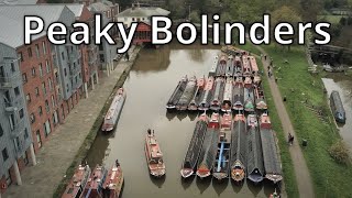 264 Forty historic narrowboats in convoy on the canal [upl. by Lasorella638]