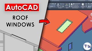 SKYLIGHT ROOF WINDOWS in AutoCAD Architecture 2024 [upl. by Anetta]