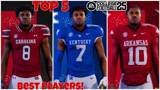 Top 5 Best Offensive Players in College Football 25 [upl. by Yeliah]